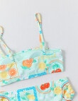 Wavetribe Fruits Bandeau Bikini Set, Mint product photo View 02 S