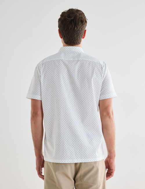 Gasoline Ditsy Dotted Shirt, White product photo View 02 L