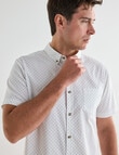 Gasoline Ditsy Dotted Shirt, White product photo View 04 S