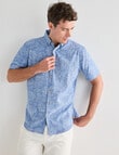 Gasoline Chambray All Over Print Shirt, Light Blue product photo View 04 S