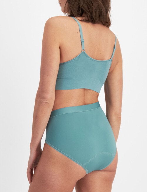 Jockey Woman Every Day Absorbency Hi Cut Brief, Cornflower product photo View 03 L