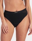 Jockey Woman Everyday Absorbency Hi Gee Brief, Black product photo