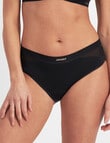 Jockey Woman Everyday Absorbency Hi Bikini Brief, Black product photo