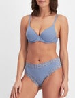 Jockey Woman Paris Micro Gee Brief, Smokey Blue product photo View 02 S