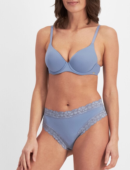 Jockey Woman Paris Micro Gee Brief, Smokey Blue product photo View 02 L