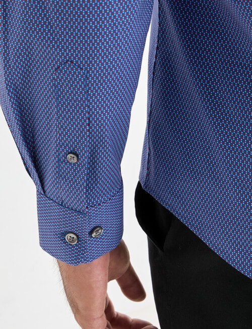 Laidlaw + Leeds Arrows Print Long Sleeve Shirt, Navy product photo View 05 L