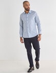 Laidlaw + Leeds Floral Ditsy Long Sleeve Shirt, White product photo View 03 S