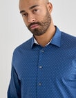 Laidlaw + Leeds Cubic Print Long Sleeve Shirt, Light Blue product photo View 04 S