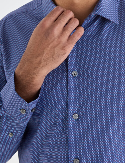 Laidlaw + Leeds Arrows Print Long Sleeve Shirt, Navy product photo View 04 L