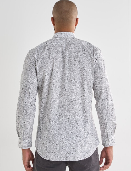 Laidlaw + Leeds Floral Text All Over Print, White product photo View 02 L