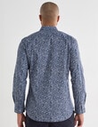 Laidlaw + Leeds Floral Text All Over Print, Navy product photo View 02 S