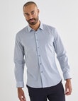 Laidlaw + Leeds Geo Ditsy Long Sleeve Shirt, White product photo