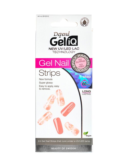 Depend Gel iQ GELiQ Gel Nail Strips, Peach Blossom product photo