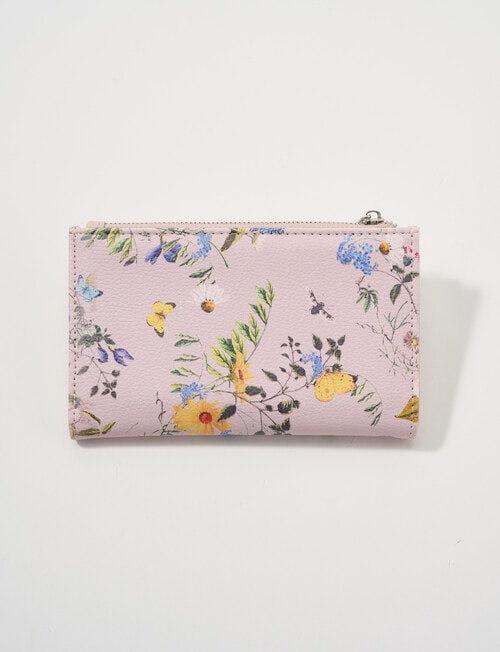 Pronta Moda Floral Med Wallet, Pink product photo View 02 L