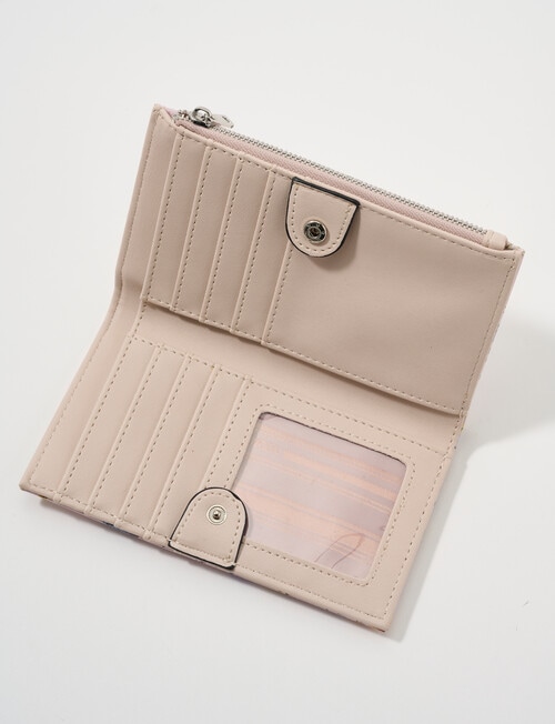 Pronta Moda Floral Med Wallet, Pink product photo View 03 L