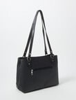 Pronta Moda Stitch Detail Tote Bag, Black product photo View 02 S