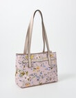 Pronta Moda Floral Tote Bag, Pink Floral product photo