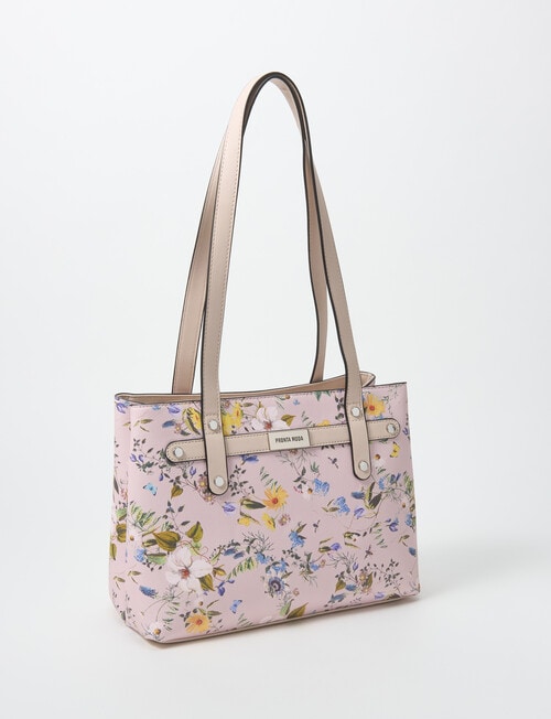 Pronta Moda Floral Tote Bag, Pink Floral product photo