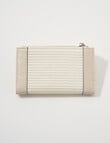 Pronta Moda Seagrass Wallet, Bone product photo View 02 S