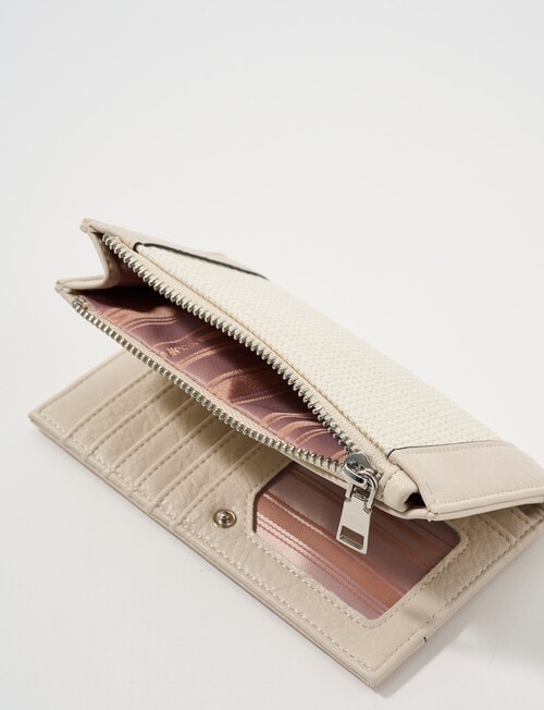 Pronta Moda Seagrass Wallet, Bone product photo View 04 L