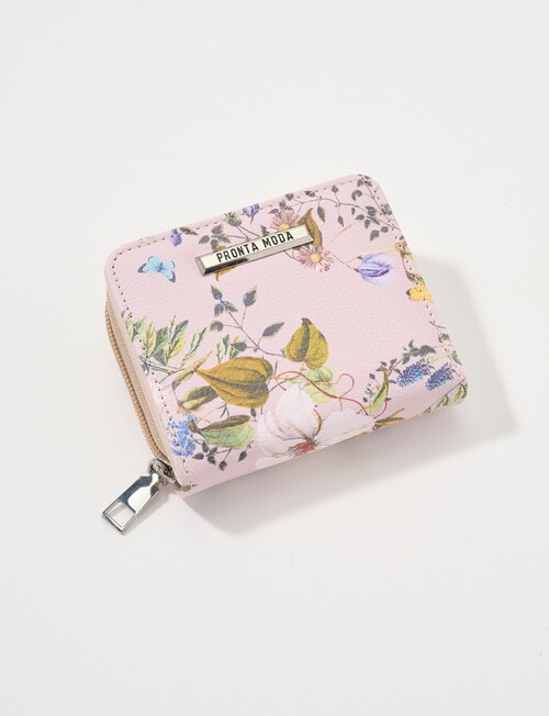 Pronta Moda Floral Small Wallet, Pink product photo