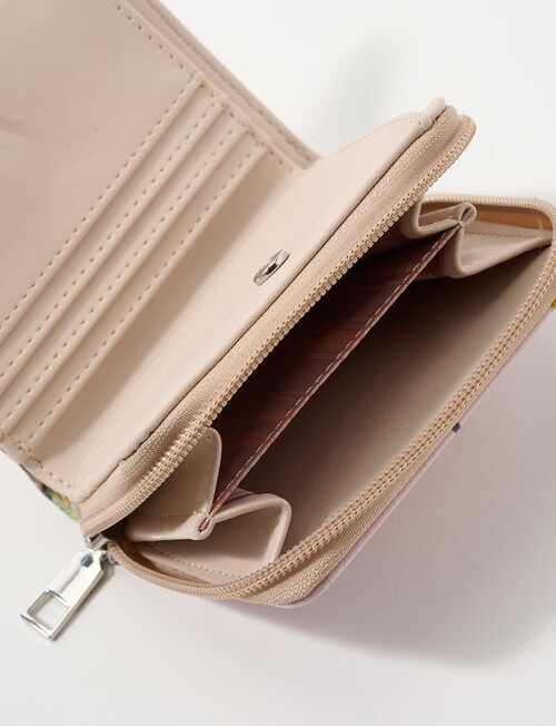 Pronta Moda Floral Small Wallet, Pink product photo View 06 L