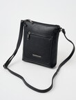 Pronta Moda Rivet Detail Small Crossbody Bag, Black product photo View 03 S
