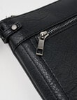 Pronta Moda Rivet Detail Small Crossbody Bag, Black product photo View 05 S