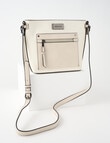 Pronta Moda Seagrass Crossbody Bag, Bone product photo