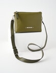 Pronta Moda 3 Compartment Crossbody Bag, Olive product photo