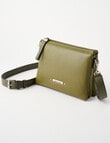 Pronta Moda 3 Compartment Crossbody Bag, Olive product photo View 03 S