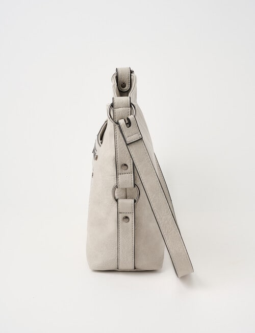 Pronta Moda Stitch Rivet Shopper Bag, Biscuit product photo View 04 L