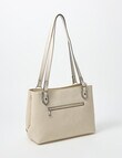 Pronta Moda Stitch Detail Tote Bag, Bone product photo View 02 S
