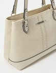Pronta Moda Stitch Detail Tote Bag, Bone product photo View 05 S