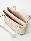 Pronta Moda Stitch Detail Tote Bag, Bone product photo View 07 S