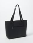 Pronta Moda Seagrass Tote Bag, Black product photo View 02 S