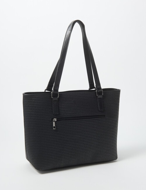 Pronta Moda Seagrass Tote Bag, Black product photo View 02 L