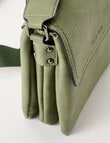 Pronta Moda Multi Comp Crossbody Bag, Avocado product photo View 06 S