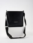 Pronta Moda Geometric Crossbody Bag, Black product photo