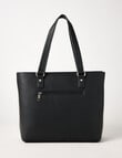 Pronta Moda Stitch Detail Tote Bag, Black product photo View 02 S