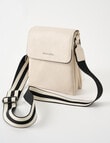 Pronta Moda Multi Comp Crossbody Bag, Bone product photo View 03 S