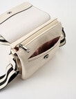 Pronta Moda Multi Comp Crossbody Bag, Bone product photo View 07 S
