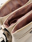 Pronta Moda Multi Comp Crossbody Bag, Bone product photo View 08 S