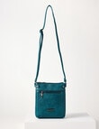 Pronta Moda Rivet Detail Small Crossbody Bag, Blue product photo View 03 S