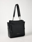 Pronta Moda Chain Detail Tote Bag, Black product photo