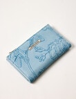 Pronta Moda Floral Embossed Wallet, Blue product photo