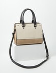 Pronta Moda Multi Colour Shopper Bag, Bone product photo