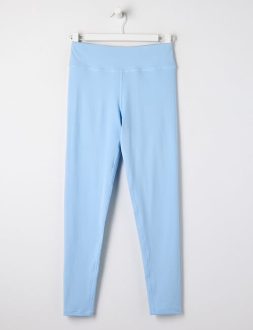 SUPERFIT GIRL Ultra Soft High Rise Full Length Legging, Light Blue product photo