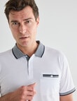 Gasoline Jacques Polo Shirt, White product photo View 04 S