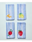 Porto Positano Napkins, Set of 4, 45cm, Multi Print product photo View 02 S